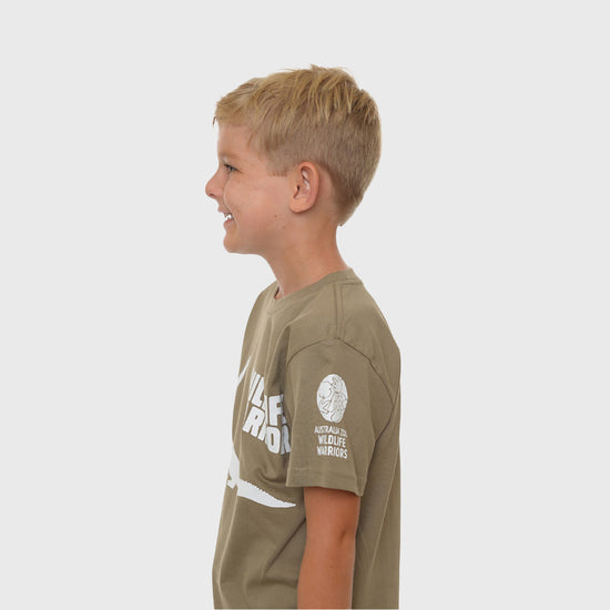Wildlife Warrior Khaki Child Tshirt