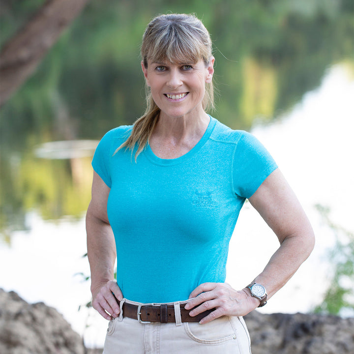 Terri's Crocodile Collection Shirt - Jade