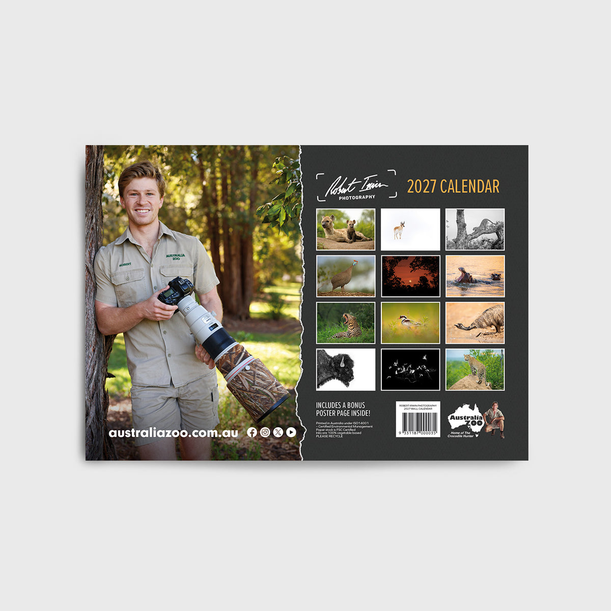 2027 Robert Irwin Photography Wall Calendar