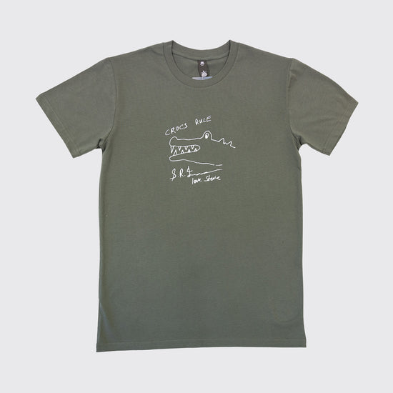 Crocs Rule Drawing Charcoal Tshirt