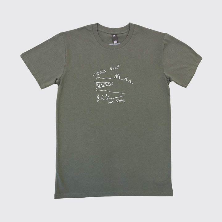 Crocs Rule Drawing Charcoal Tshirt