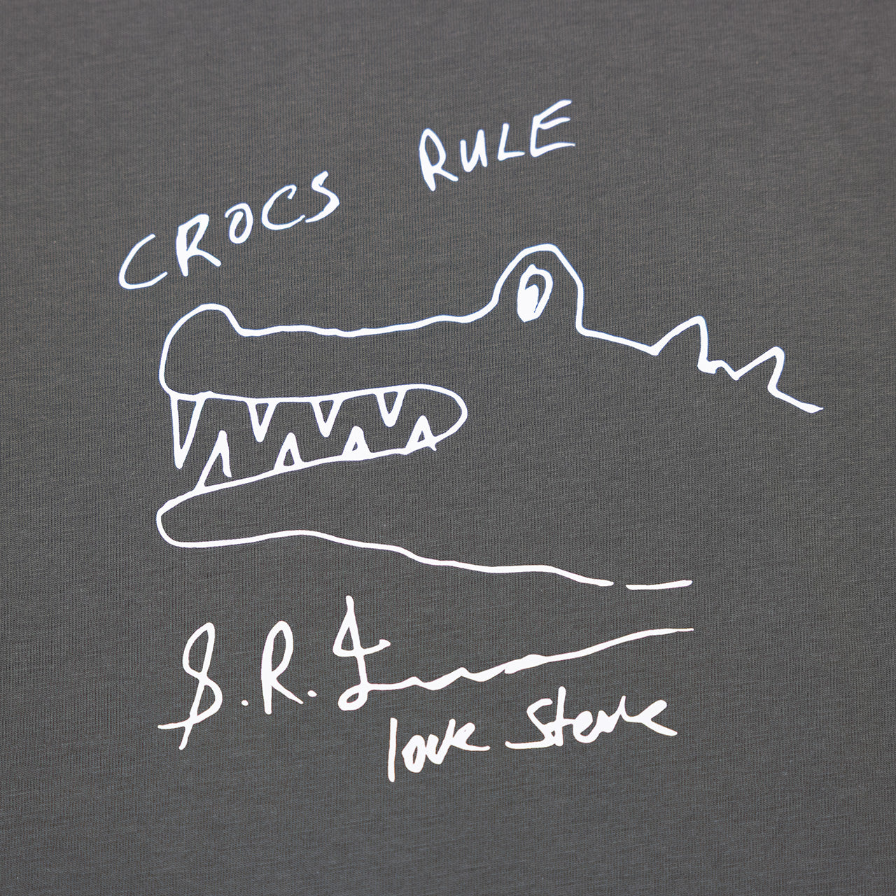 Crocs Rule Drawing Charcoal Tshirt
