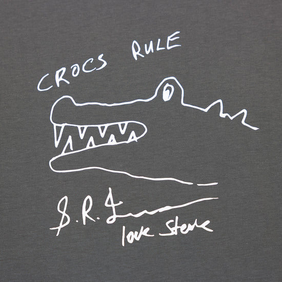 Crocs Rule Drawing Charcoal Tshirt