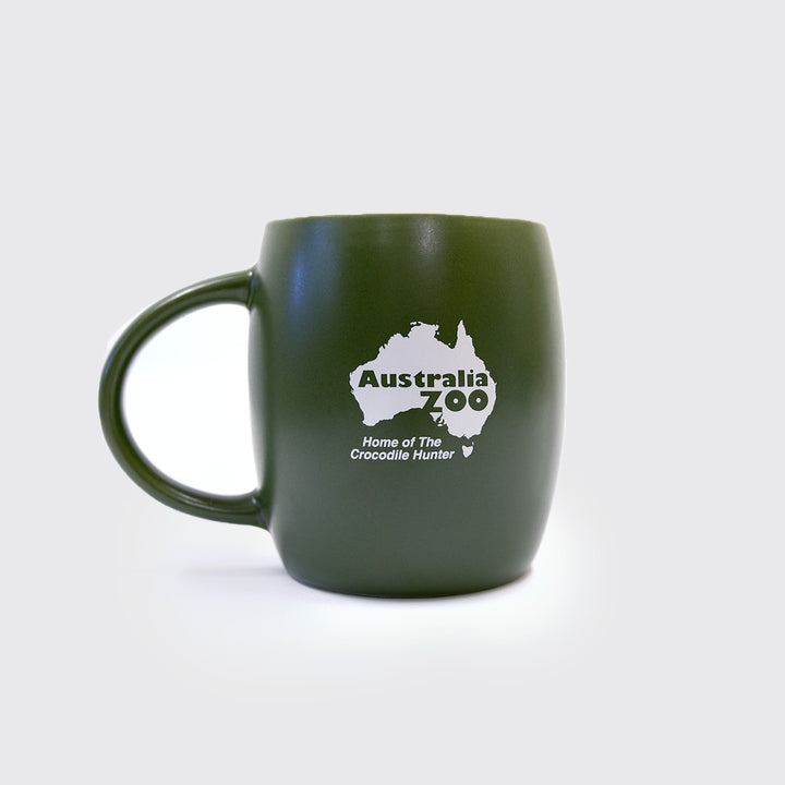 Crocodile Green Sand Blasted Mug