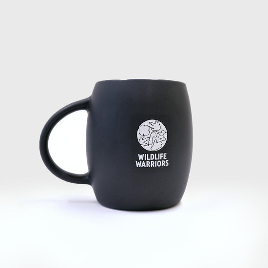 Red Panda Charcoal Sand Blasted Mug