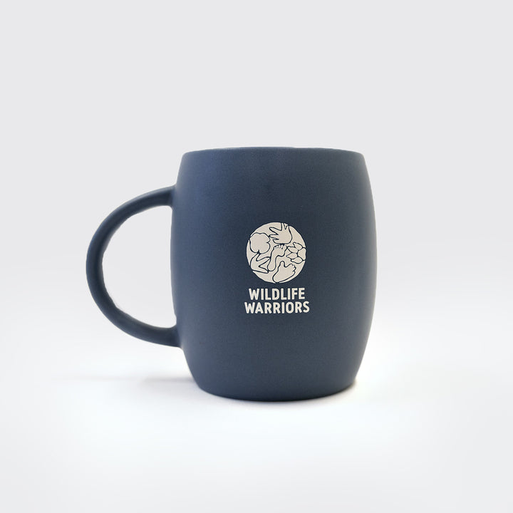 Turtle Blue Sand Blasted Mug