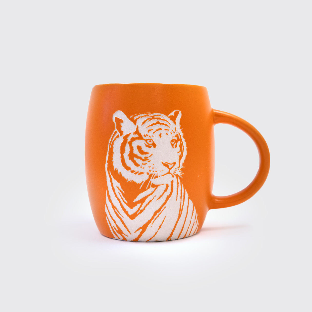 Tiger Orange Sand Blasted Mug